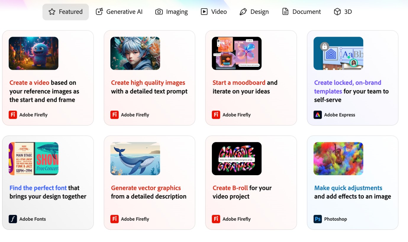 Adobe Creative Options