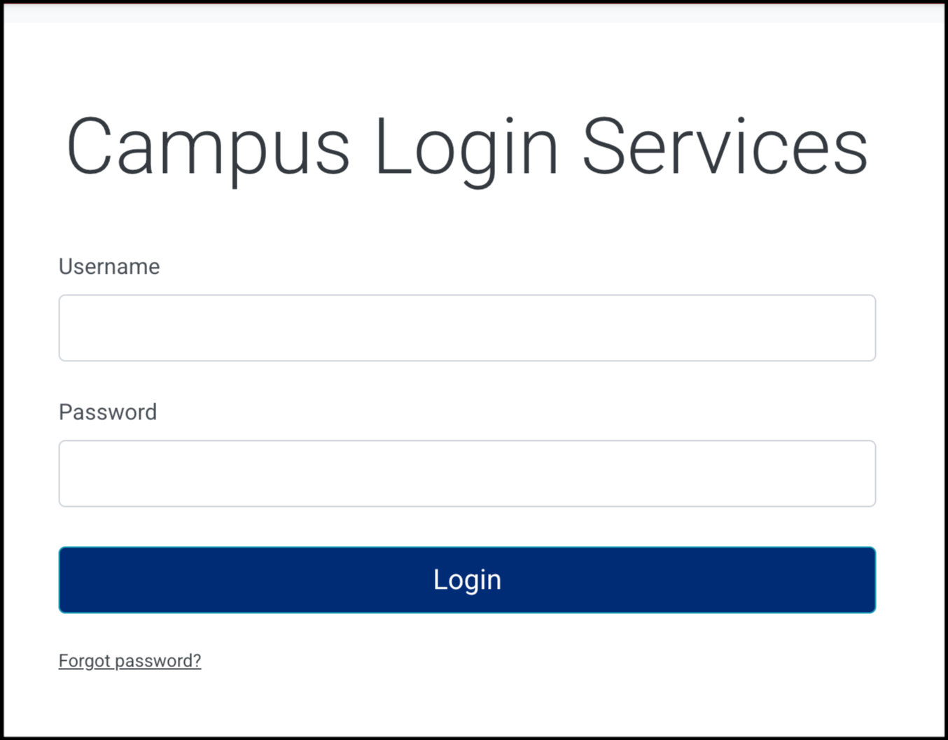 Campus Login Campus Login Page