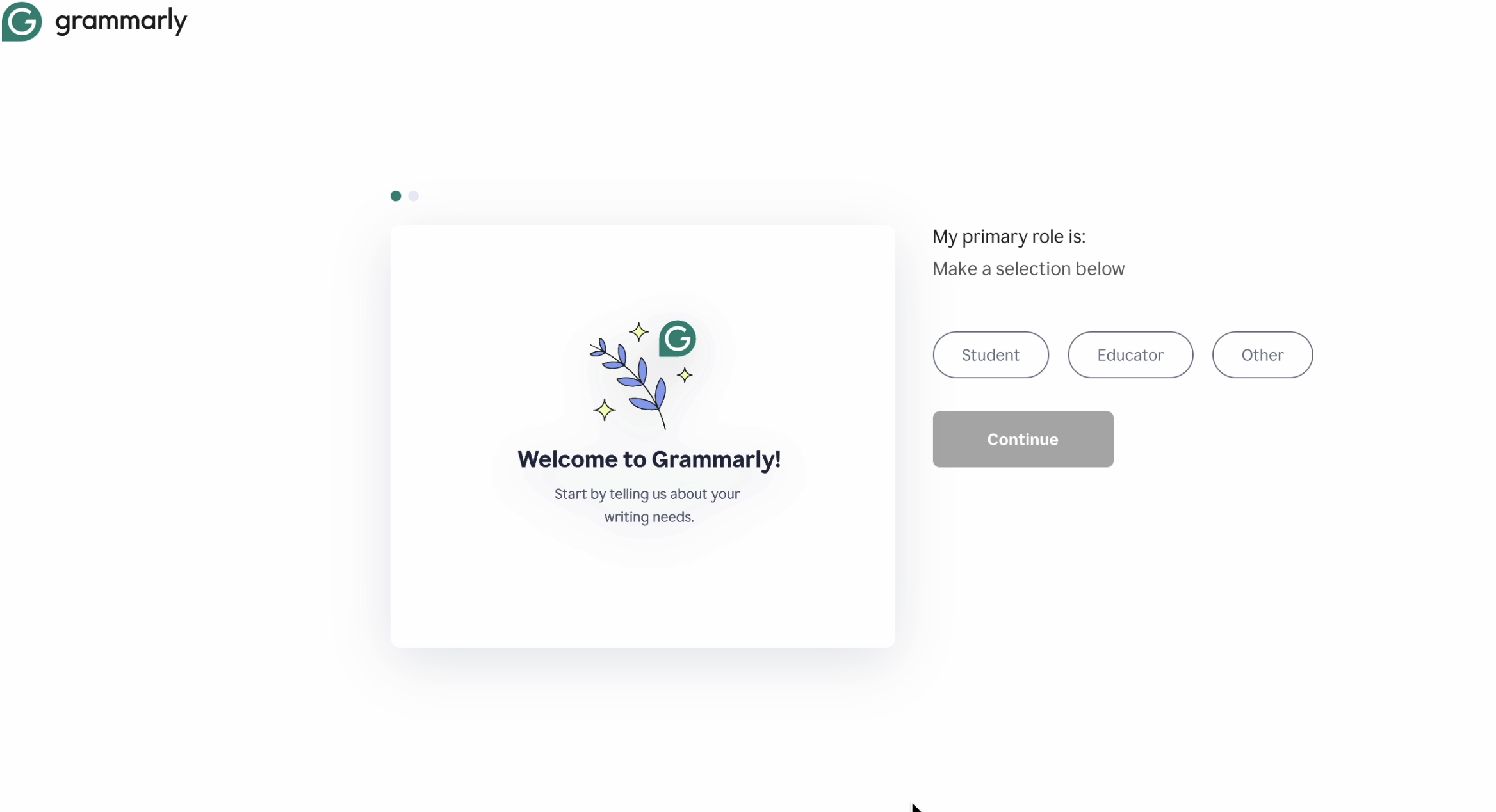 Grammarly personalization 1 Grammarly personalization page one