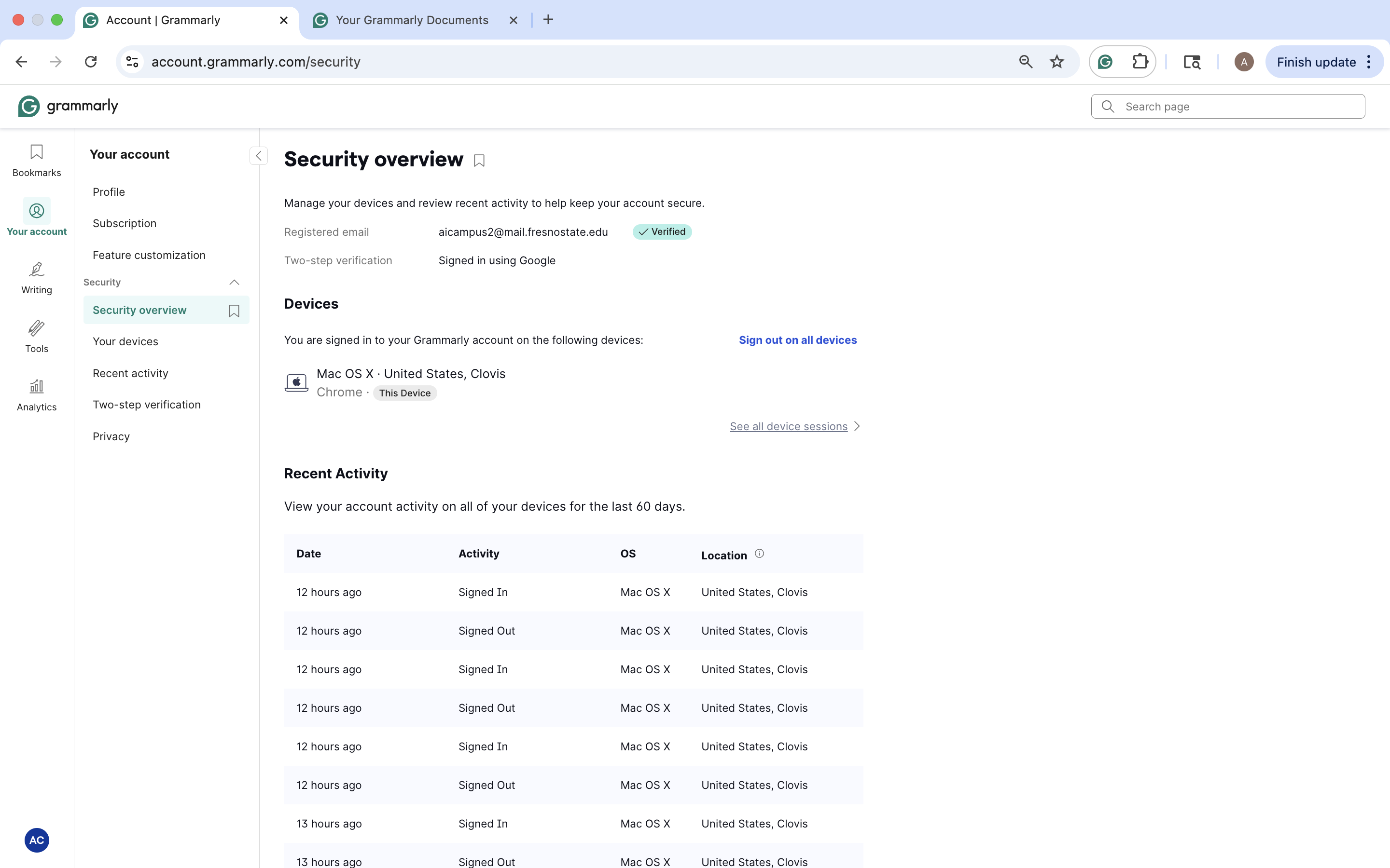 Grammarly security overview