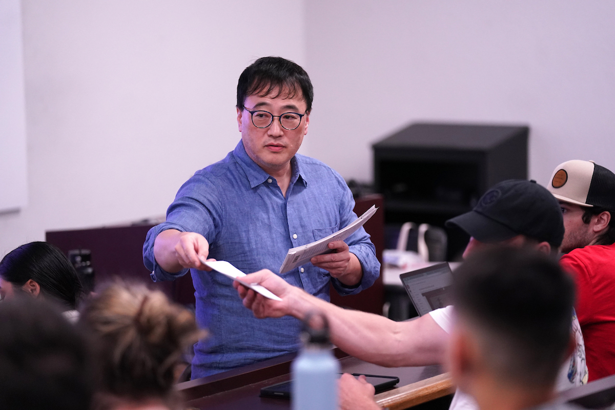 teacher in classroom